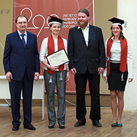 Вручение дипломов Ph.D. СПбГУ Елене Житовой и Анне Пахомовой
